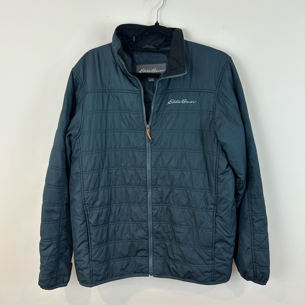 Eddie Bauer Men's Quilted Jacket Lightweight Dark Teal Medium